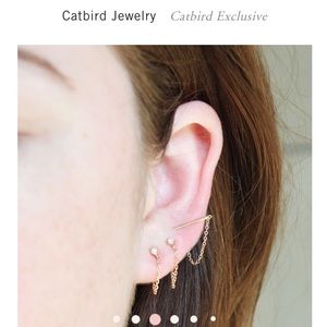 Catbird chained to my heart petite SINGLE earring